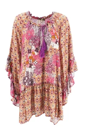 Caftan Miss Bikini in Pattern / Beige