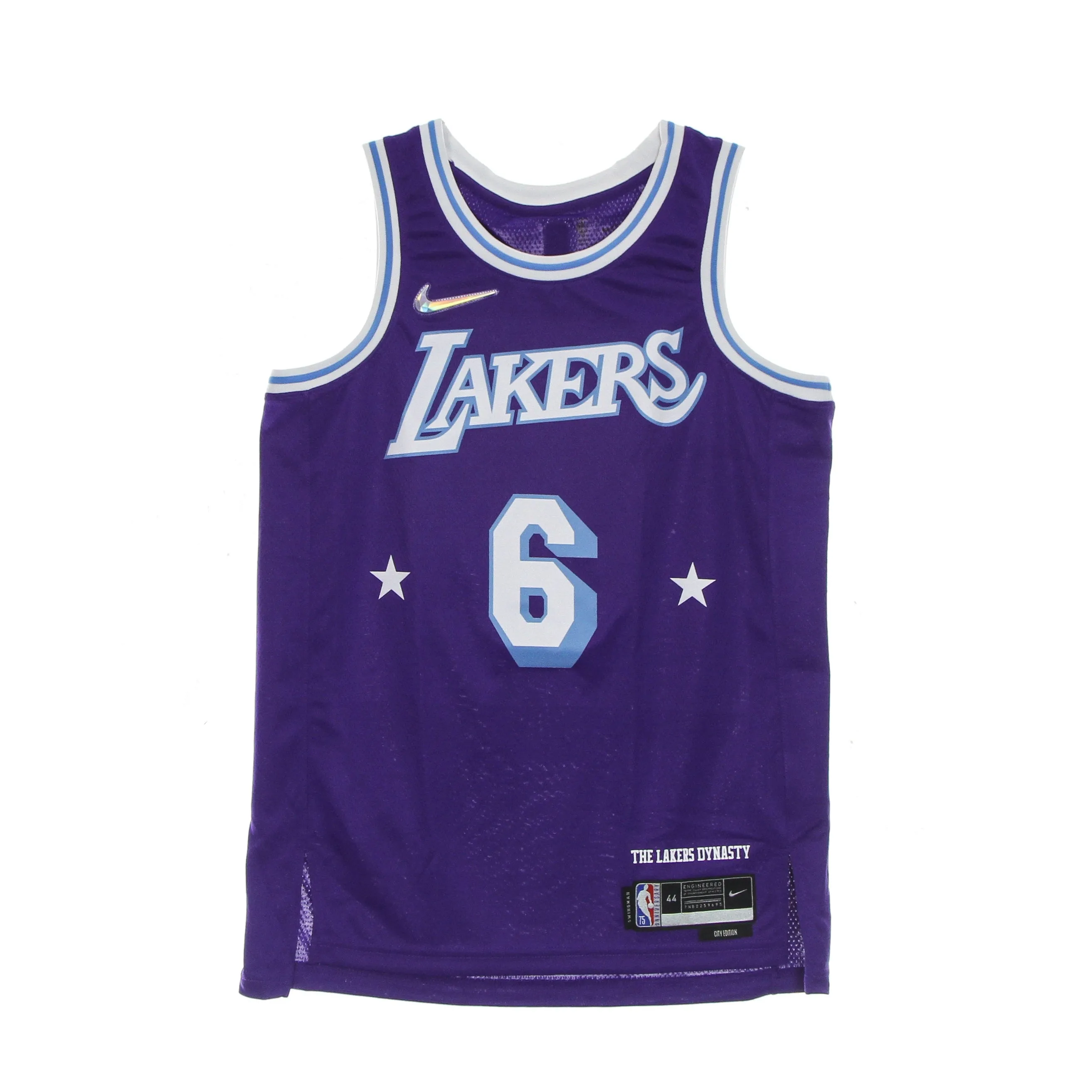 Canotta Basket Uomo Nba Dri Fit Swingman Jersey City Edition 21 No 6 Lebron James Loslak Field Purple