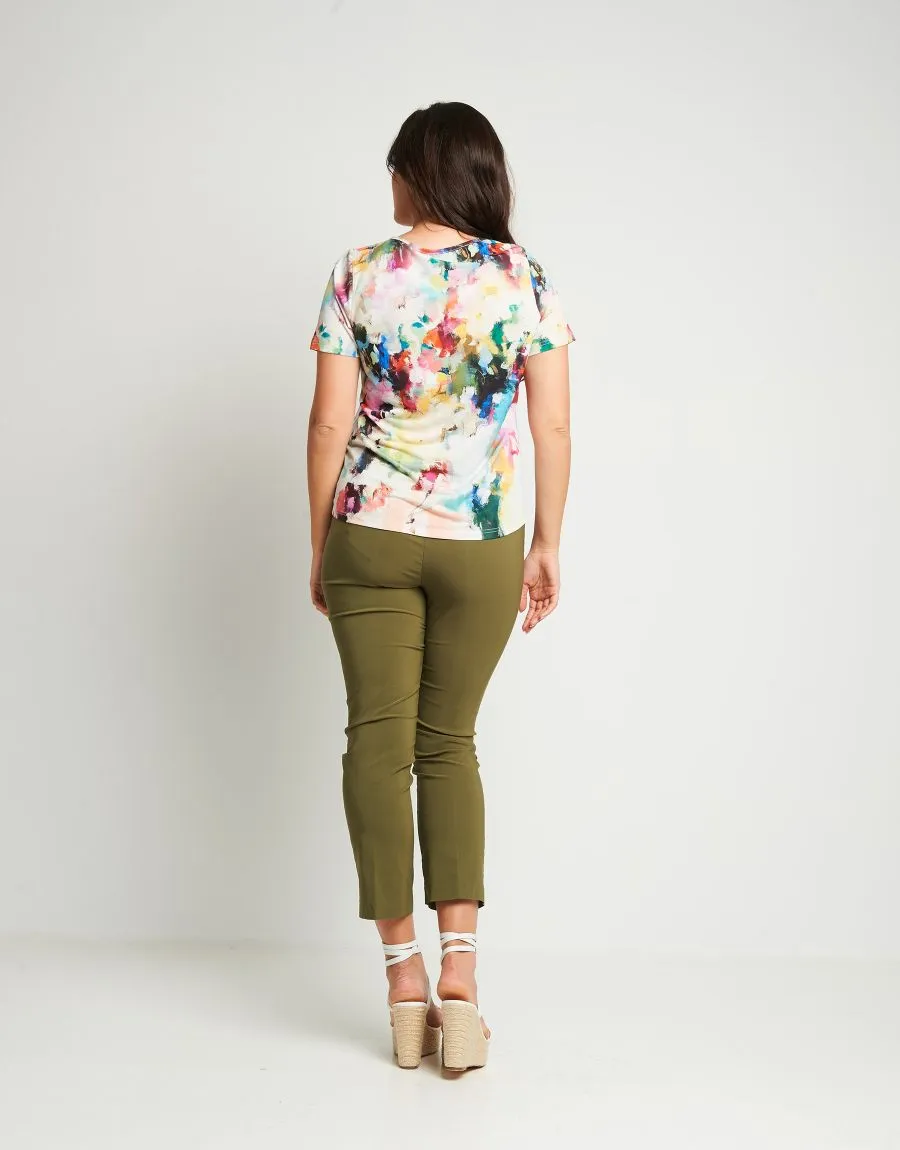Casacca in jersey con anello sullo scollo