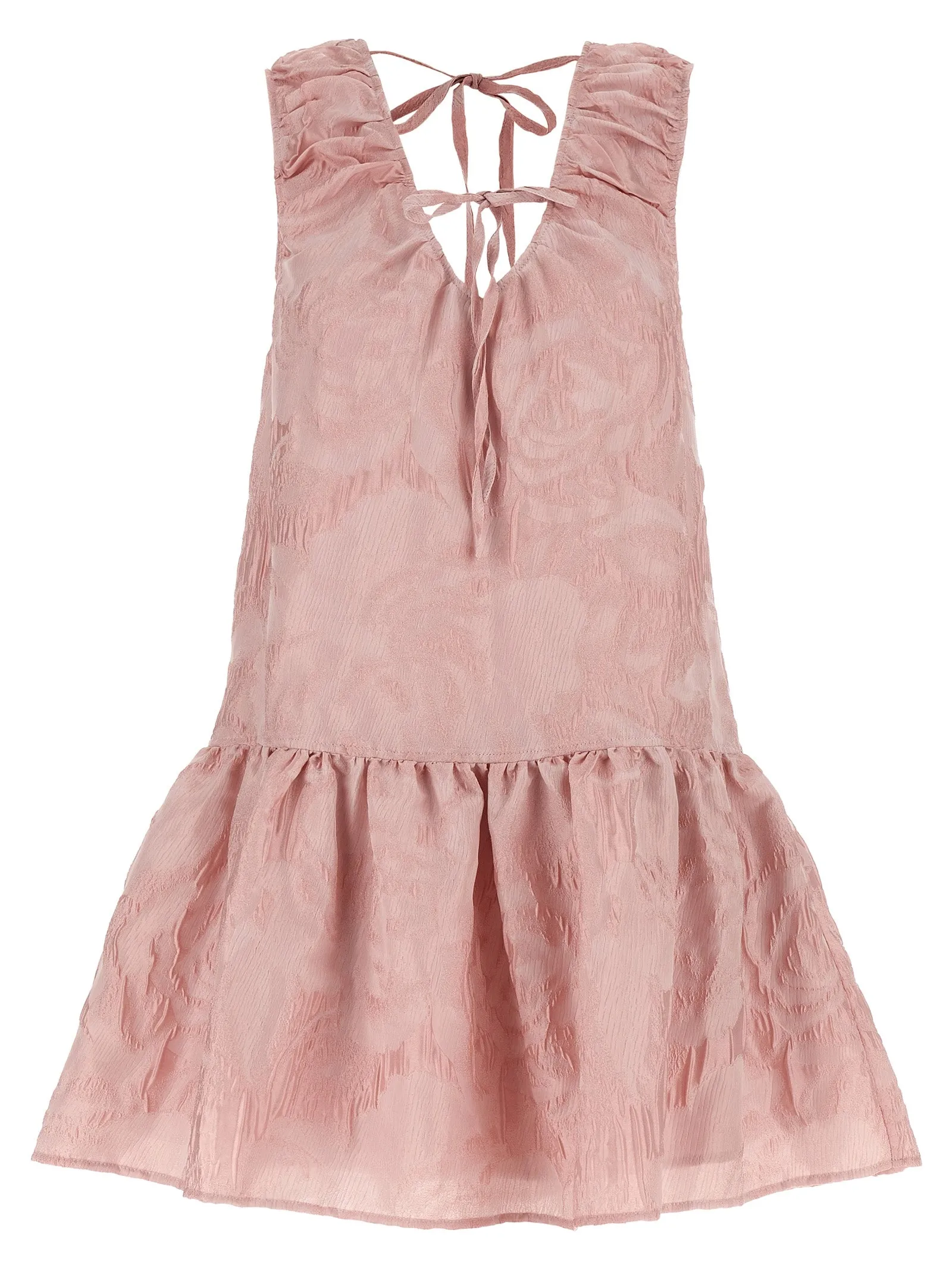 Cloqué Texture Dress Abiti Rosa
