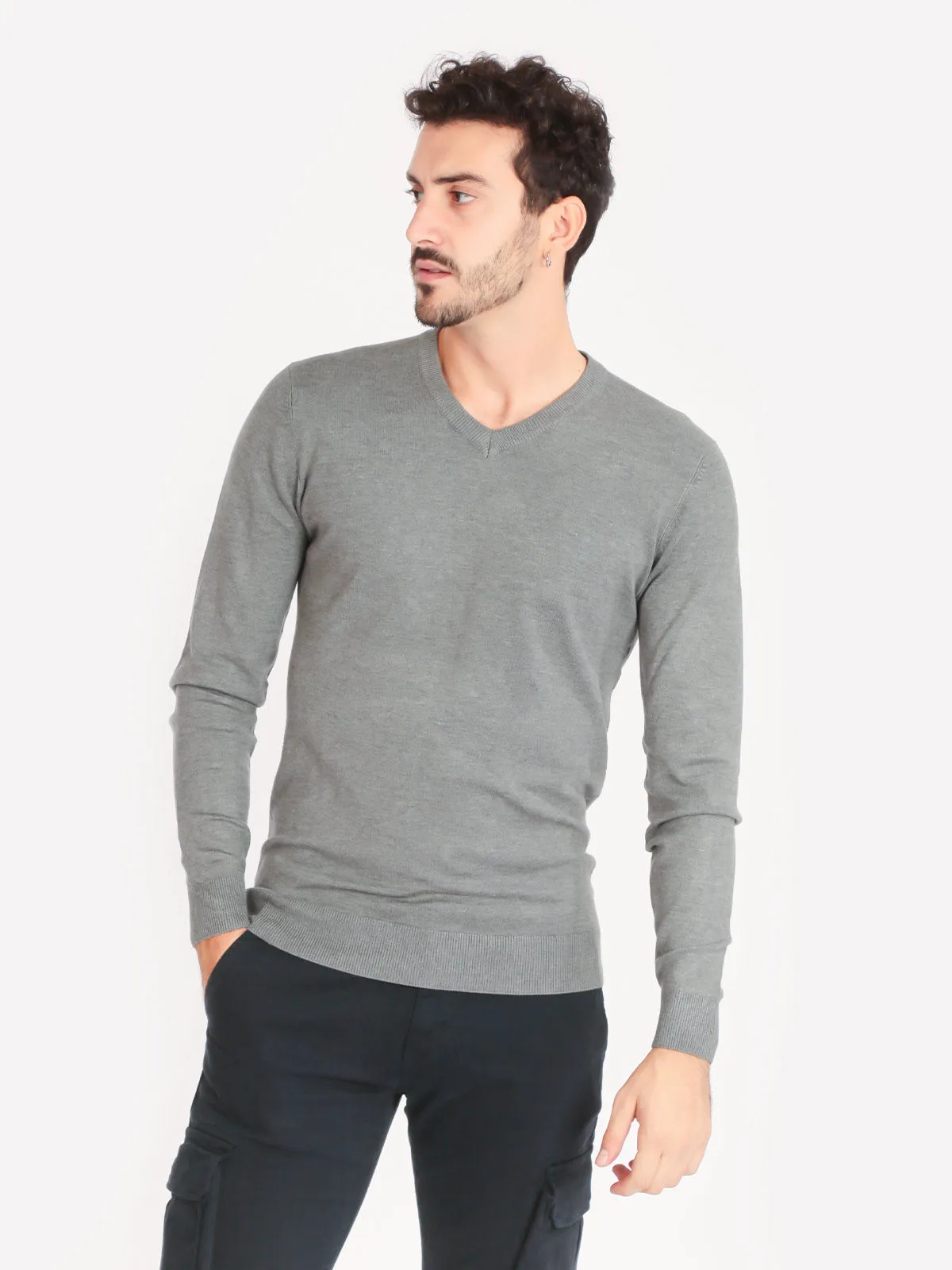 Coveri Contemporary Pull col V homme
