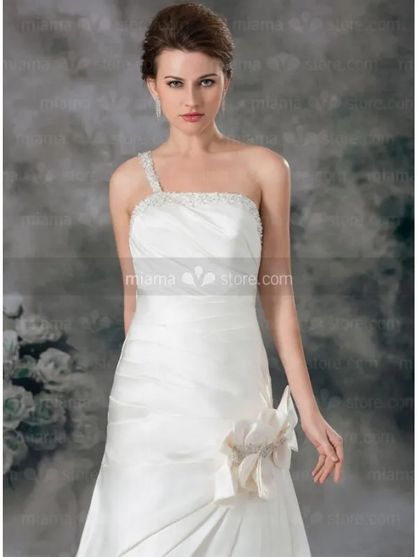 EILEEN - Abito da sposa mezza sirena in raso