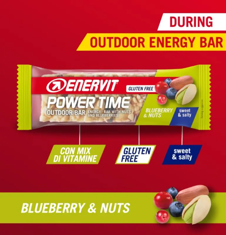 Enervit Barretta Power Time Arachidi e Mirtilli 30g