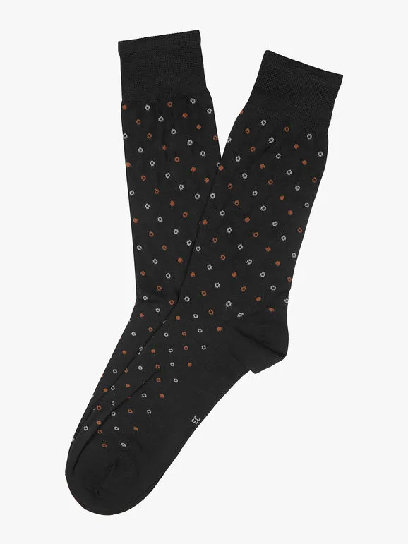 Enrico Coveri Chaussettes courtes pour hommes en fil d'Écosse