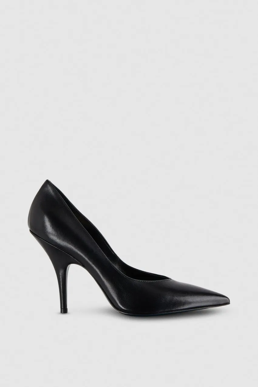 Escarpins en cuir lisse