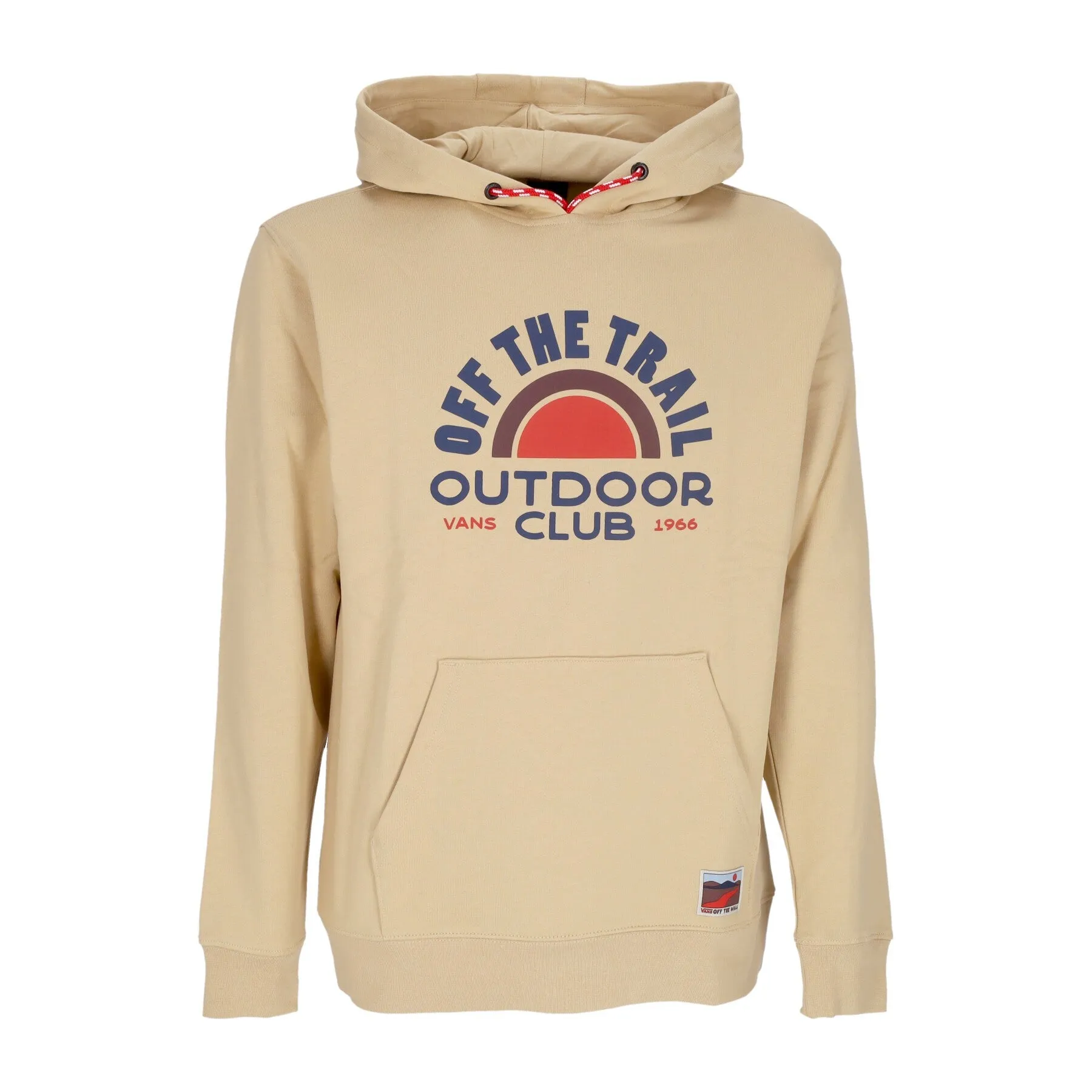 Felpa Cappuccio Uomo Outdoor Club Po Hoodie Taos Taupe