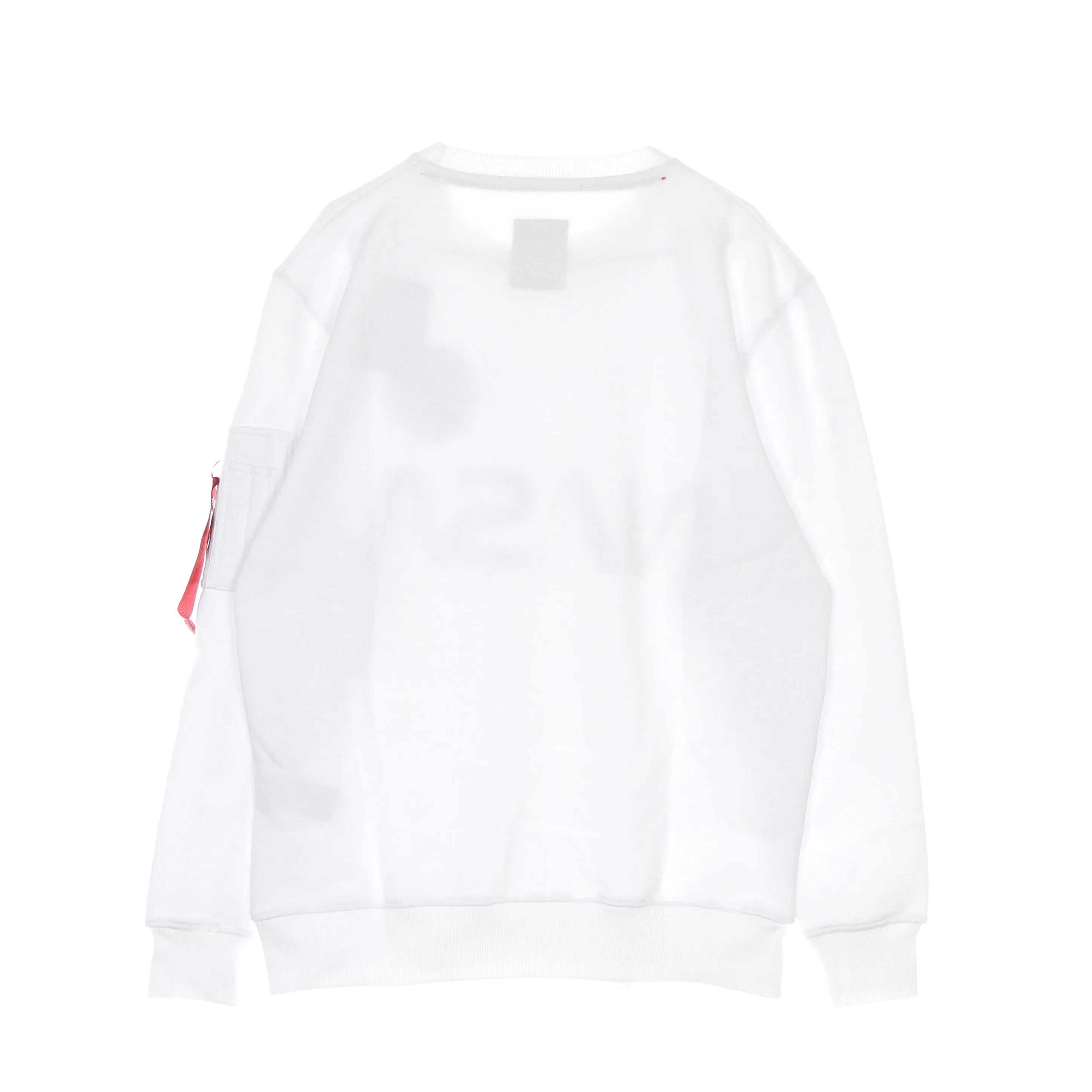 Felpa Girocollo Uomo Nasa Reflective Sweater White