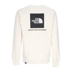 Felpa Girocollo Uomo Raglan Redbox Crewneck Gardenia White