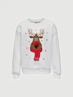 Maglia In Felpa Only - White