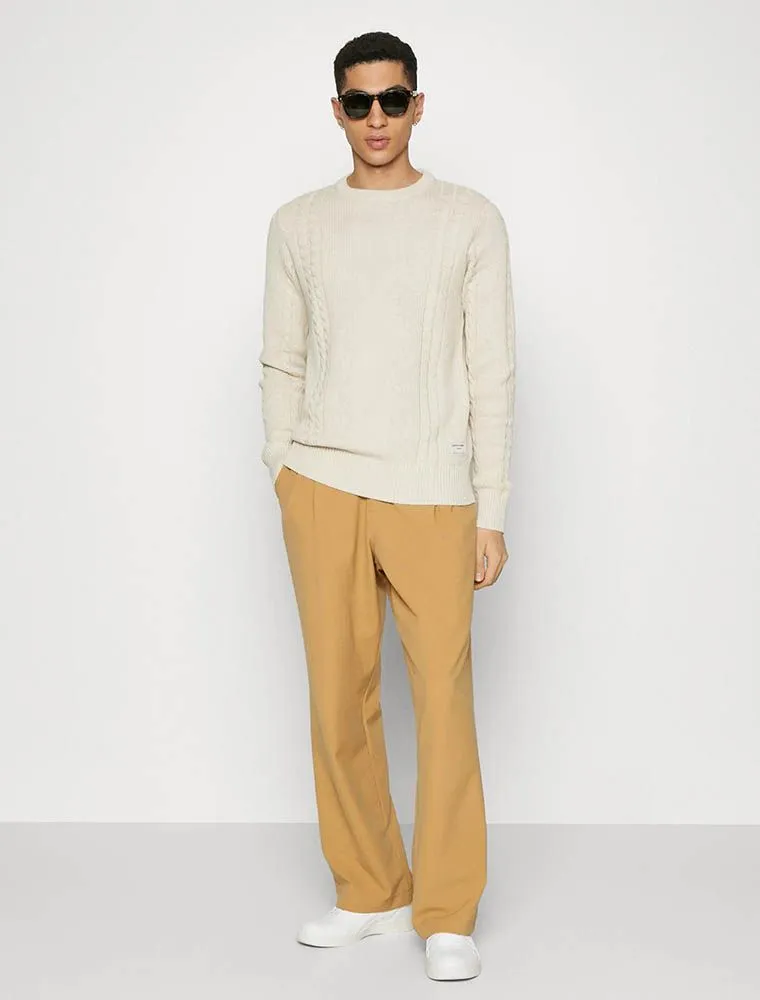 Maglia Manica Lunga Jack & Jones - Beige