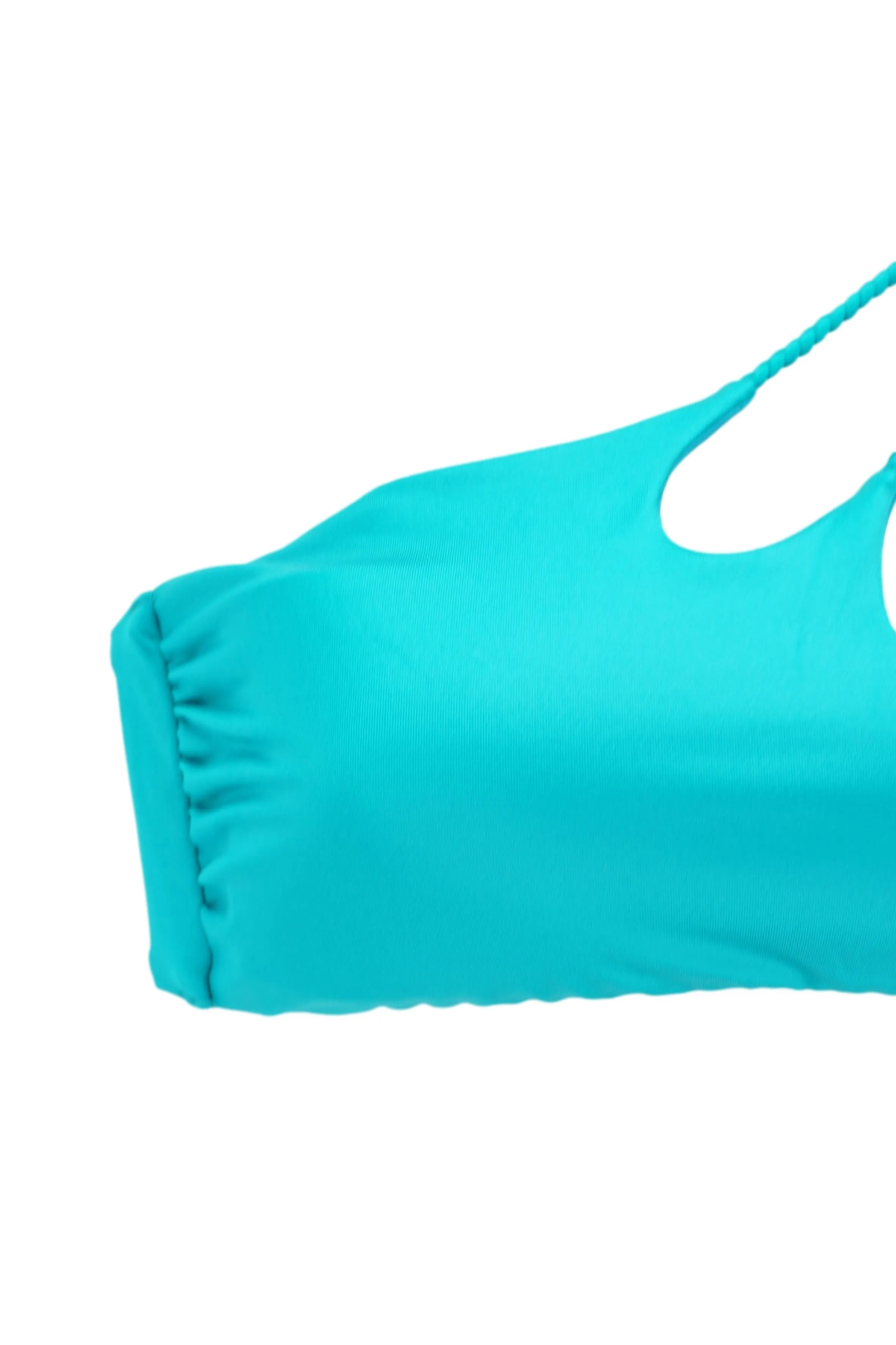 One Shoulder Bandeau Bikini / Light Blue