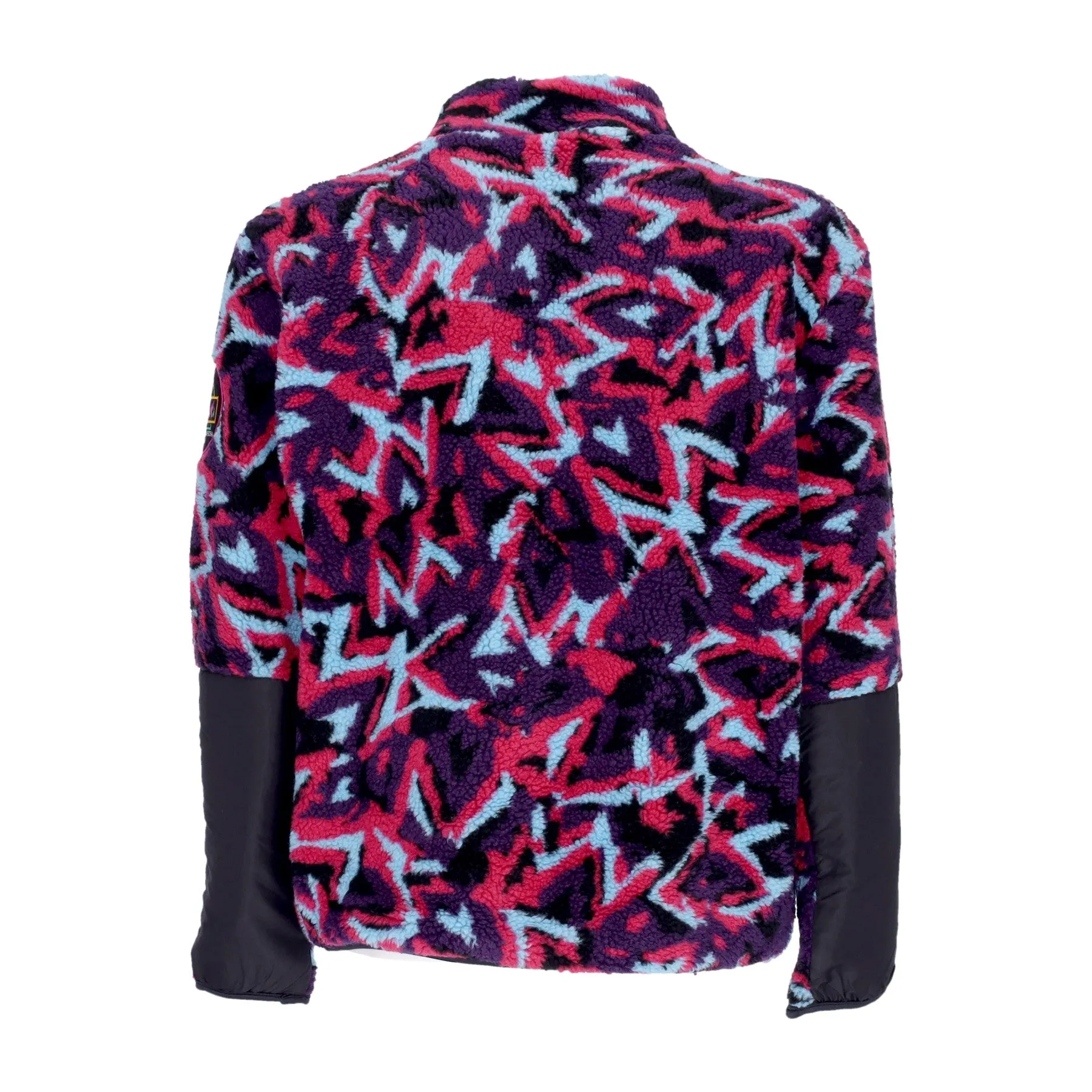 Orsetto Uomo Heritage All Over Sherpa Jacket Black/camo Purple