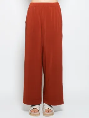 Pantalone Ampio in Jersey Coccio