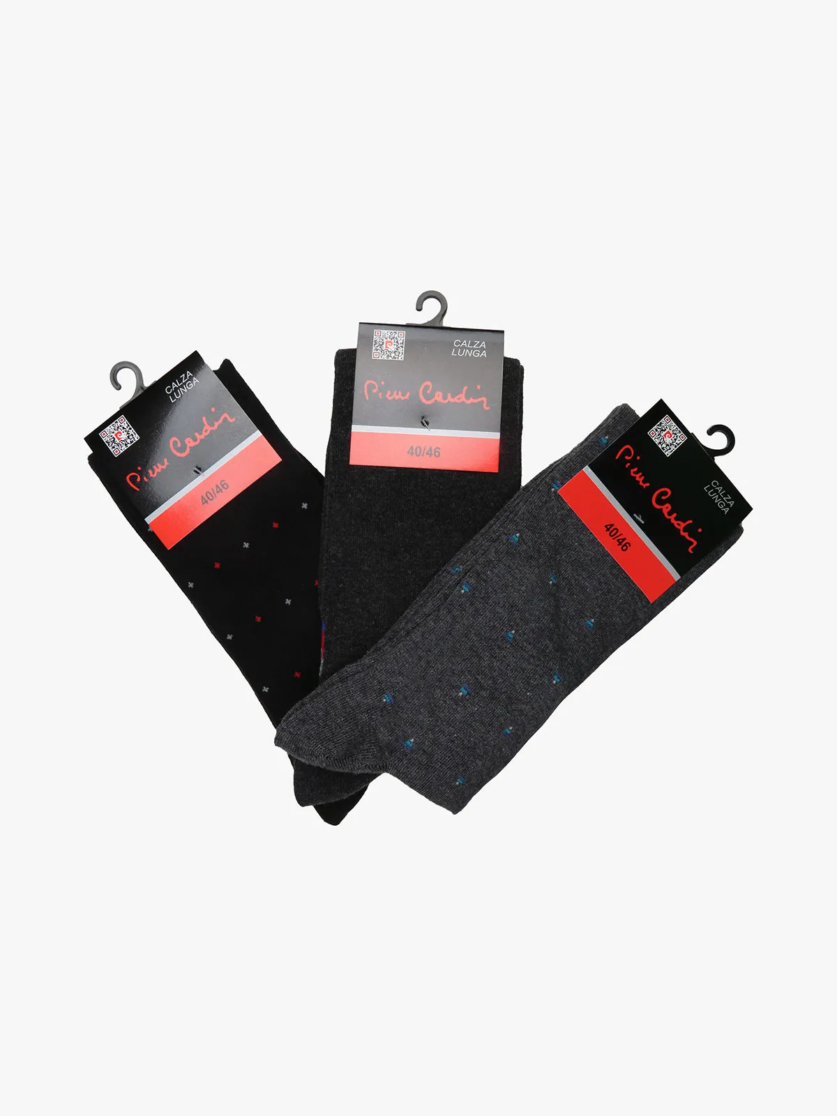 Pierre Cardin Chaussettes longues pour hommes. Paquet de 3 paires
