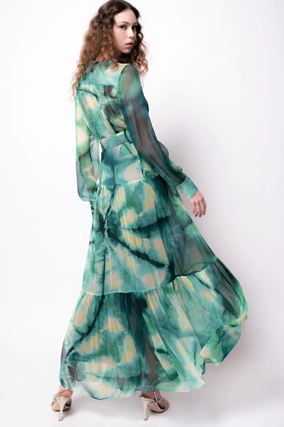 Pinko Patterned Dress / Green