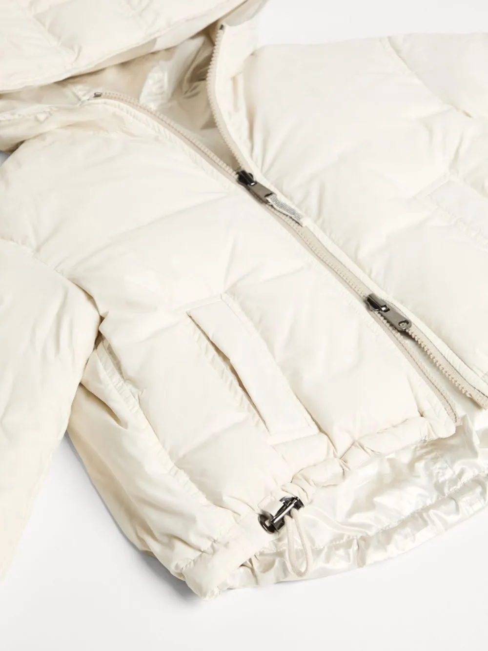 Piumino per bambina Brunello Cucinelli Kids bianco reversibile