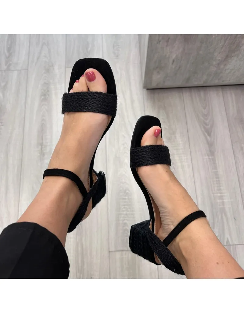 SANDALI FABRY NERO