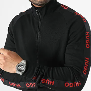 Sporty Logo Stripe Zip Jacket 50496985 Nero