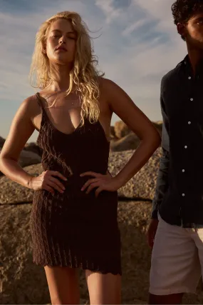 Superdry Mini 100% Cotton Crochet Cami Dress    
