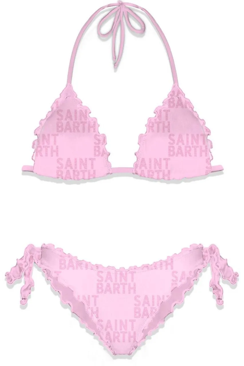 Triangle Bikini with Mc2 Saint Barth / Pink Pattern