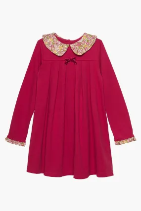 Trotters London Liberty Print Violet Pie Crust Dress    